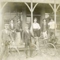 Men at Bunger Hotel, Alta Vista, Kansas