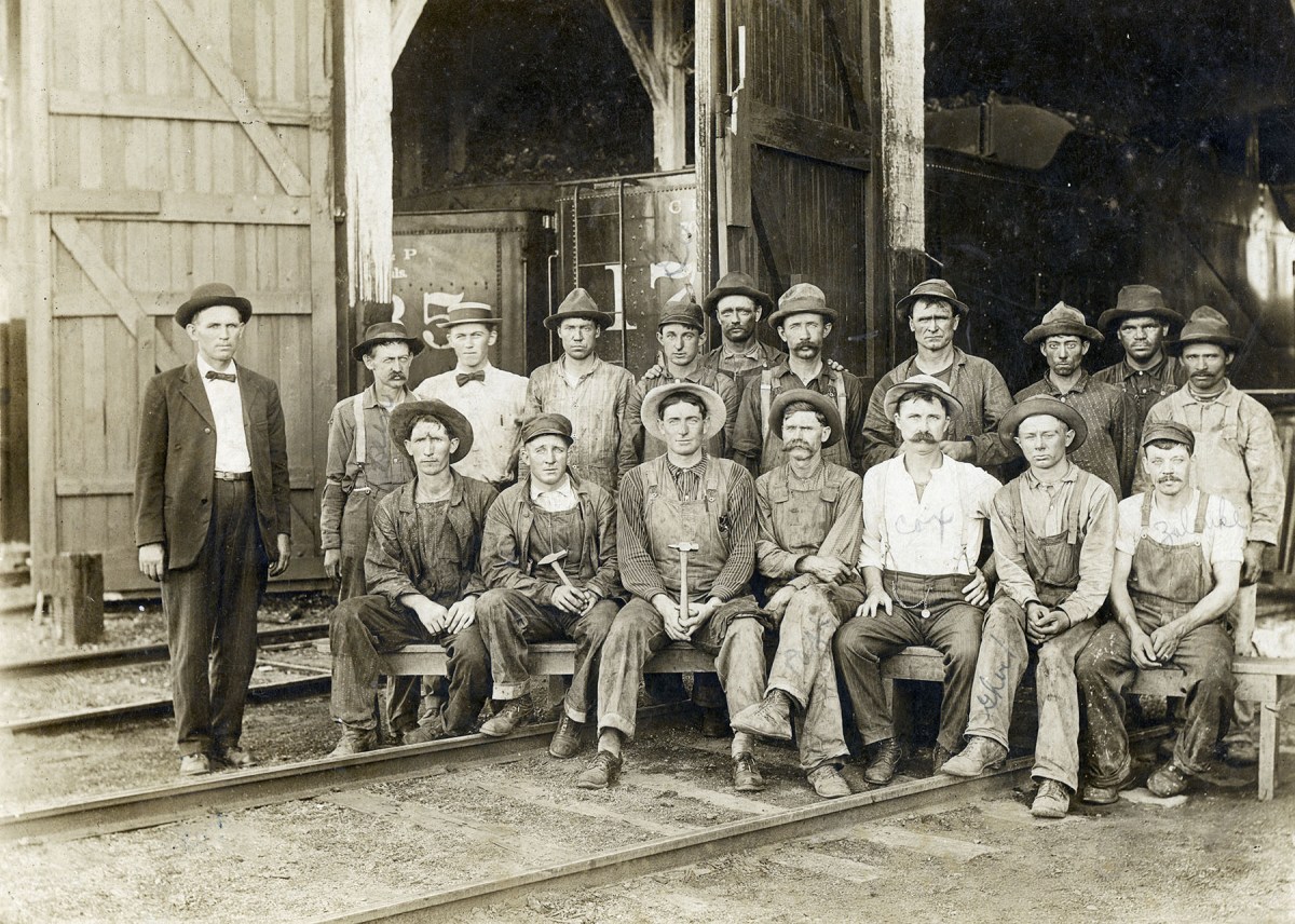 Chicago, Rock Island & Pacific Railroad Roundhouse Gang, McFarland, Kansas - c.1910