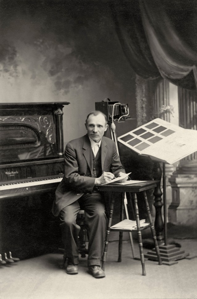 Louis Palenske in his McFarland Studio - 1914