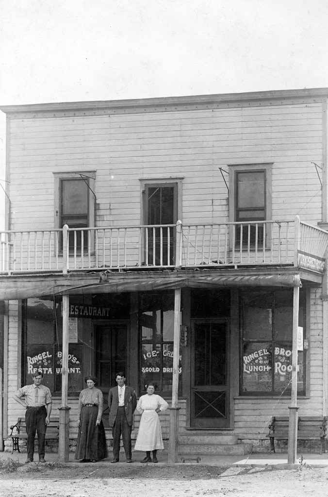 Ringel Brothers Restaurant and Lunch Room, McFarland Kansas Postcard