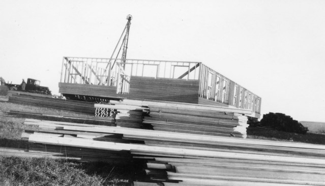 Construction of Barracks Buildings, Lake Wabaunsee, Kansas